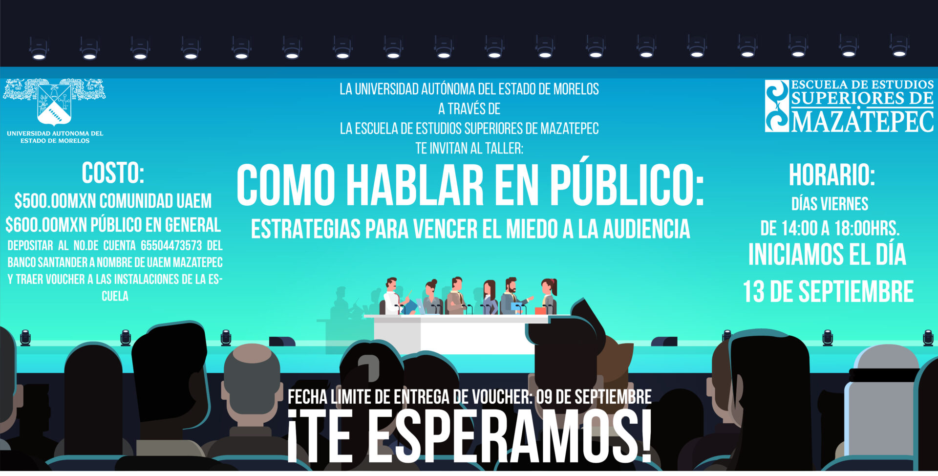 CURSO: “COMO HABLAR EN PÚBLICO: ESTRATEGIAS PARA VENCER EL MIEDO A LA AUDIENCIA”